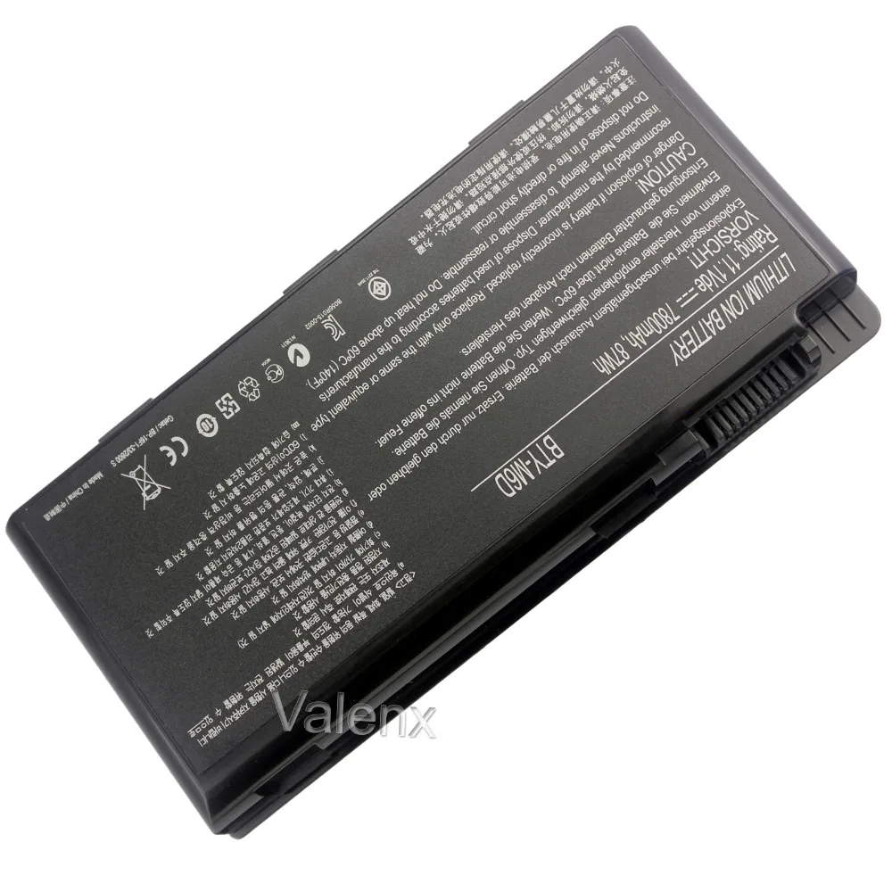 Аккумулятор для ноутбука MSI GT660 GT663 GT683 GT685 GT70 GT780 GT783 GX60 GX660 GX680 GX780|laptop battery|for msibattery for