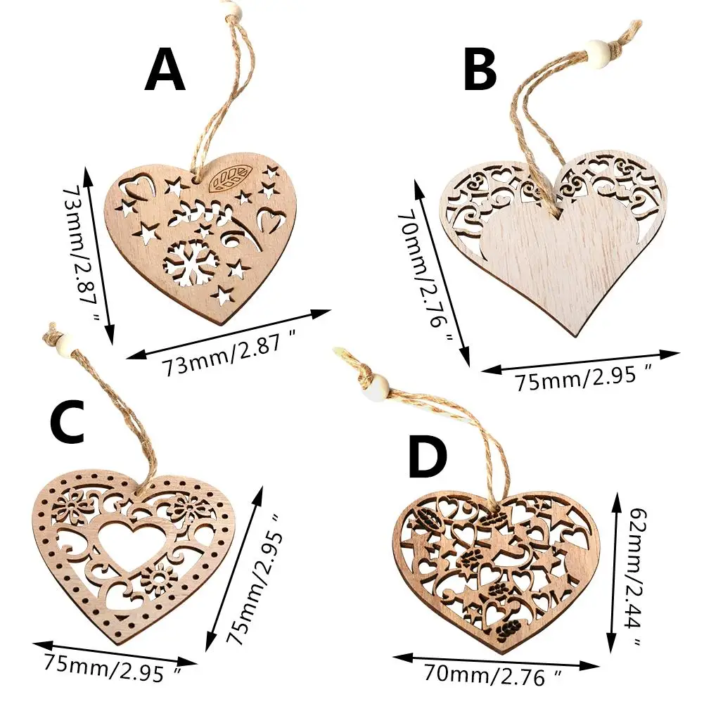 Новое предложение, партиями по 3 шт./компл. деревянный Nordic Винтаж Сделай Сам надпись Love Сердце в Звездном стиле с орнаменты для рождественой елки Украшение Висит Кулон adornos de navidad