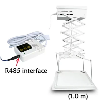

1M telescopic automatic projector shelf ceiling retractable lifting hidden intelligent central control projector shelf
