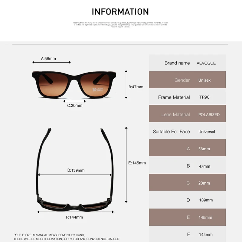 AEVOGUE поляризационные мужские солнцезащитные очки TR90 унисекс стиль Polaroid линзы заклепки дизайн Oculos De Sol Masculino AE0615