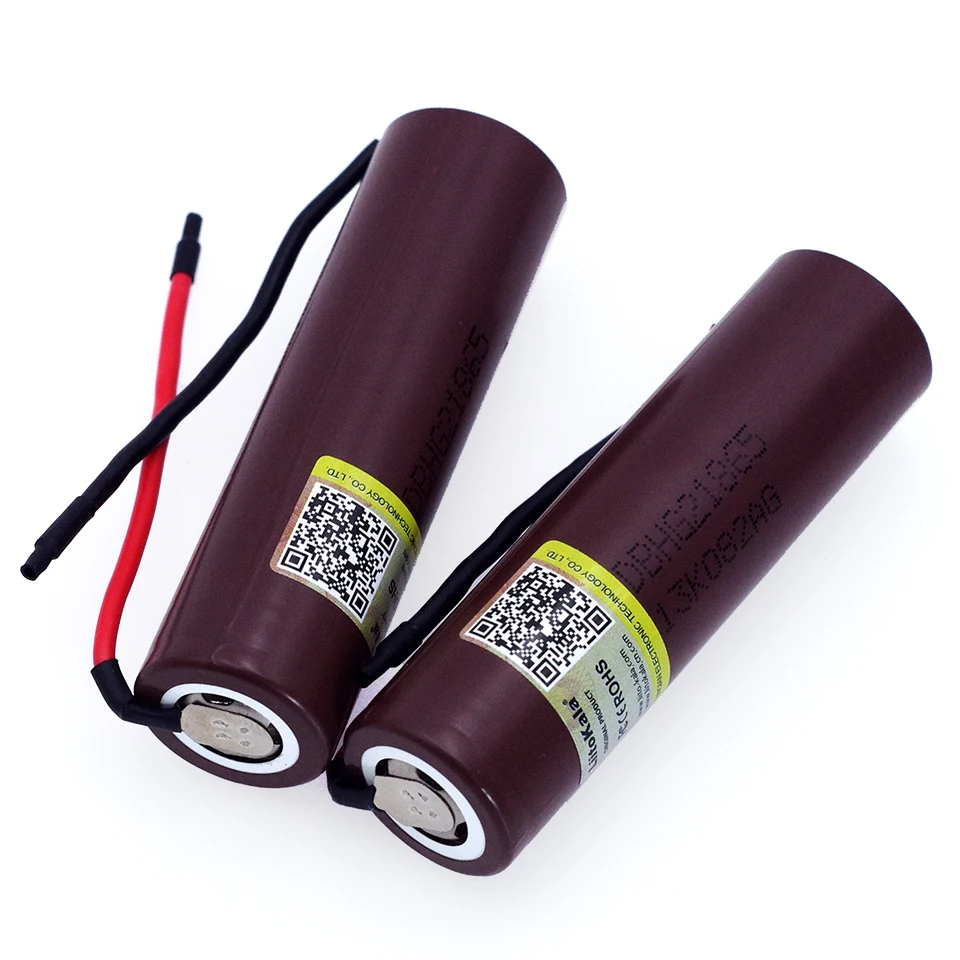 

4pcs/lot Liitokala For HG2 18650 3000mAh battery 18650HG2 3.6V discharge 20A, dedicated batteries+DIY Silica gel Cable