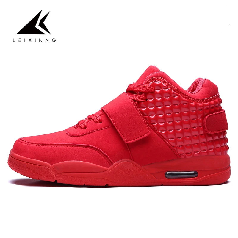

Oulan Large Size Red Mens Basketball Shoes Zapatillas Hombre High Top Lace-up Air Force Sport One Sneakers 2017 Sapato Masculino