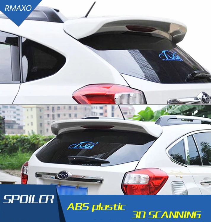 

For Subaru XV Spoiler ABS Material Car Rear Wing Primer Color Rear Spoiler Press the tail For Subaru XV Spoiler 2013-2016