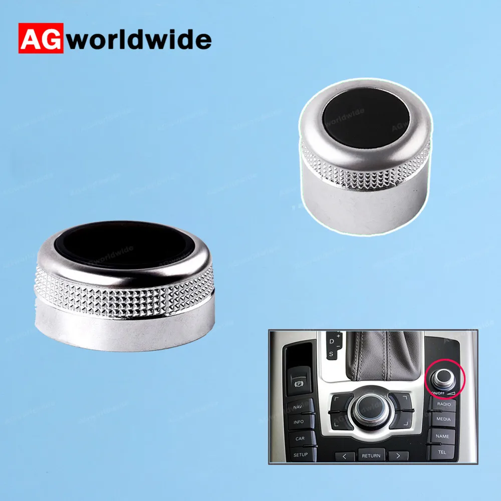 

Multimedia MMI Volume Knob Rotary Button Switch Setting Navigation & Main Menu Switch Cover For Audi A6 C6 S6 Allroad Q7 A8 S8