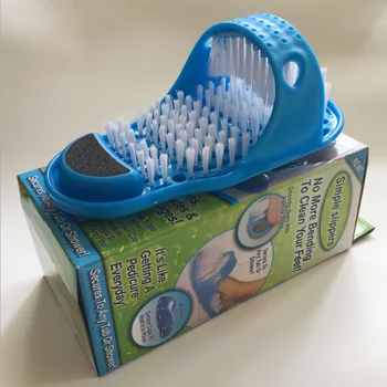 

TV product easyfeet bathroom massage slippers to remove dead skin easyfeet foot grinder with brush slippers