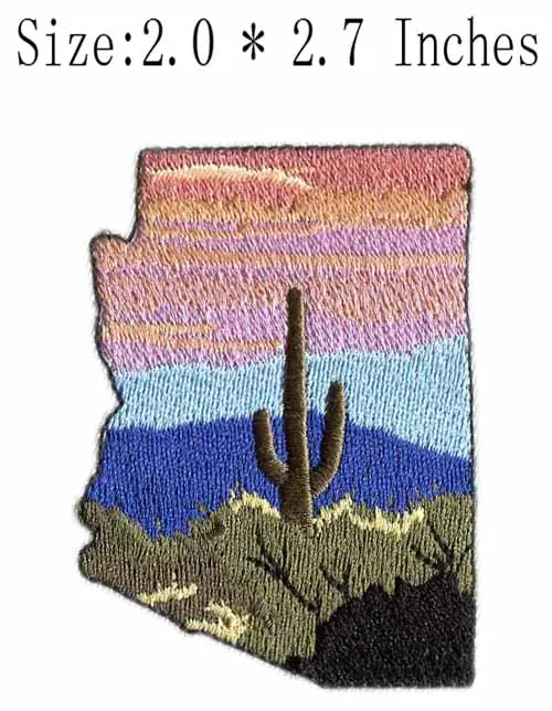 

Scenery 2.0"wide embroidery patch for tree trunk/Colorful sky/Close to Heaven