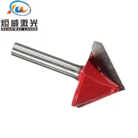 טונגסטן פלדה 6 מ"מ Shank 90 6x22mm Bit תואר טונגסטן פלדה נתב CNC חריטה V Groove (5)