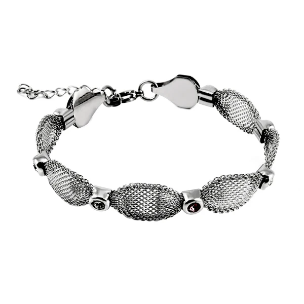 

HE-16 Silver Color handcuffs Punk Bracelets For Women Silver Bracelets Chain Bangles Fashion Jewelry Summer Style Gift