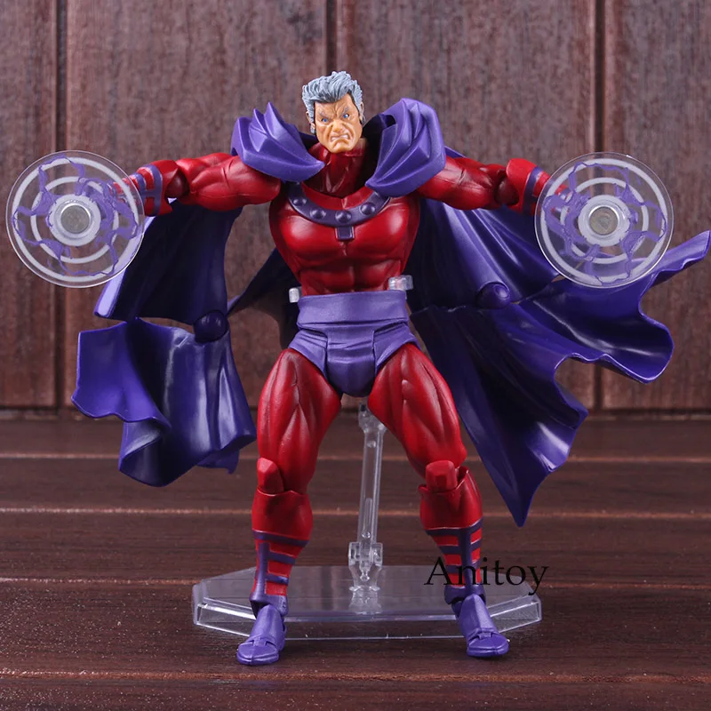 Koop Marvel Comics X Mannen Avengers Magneto Figma Series NR 006 PVC XMen Verbazingwekkende Yamaguchi Figure Collectible Model Toy