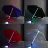 Lampe de poche parapluie LED, lumières d'avertissement de sécurité, pour l'extérieur, pour enfants et adultes, 7 couleurs, clignotant, longue poignée, parapluie de nuit ► Photo 1/5