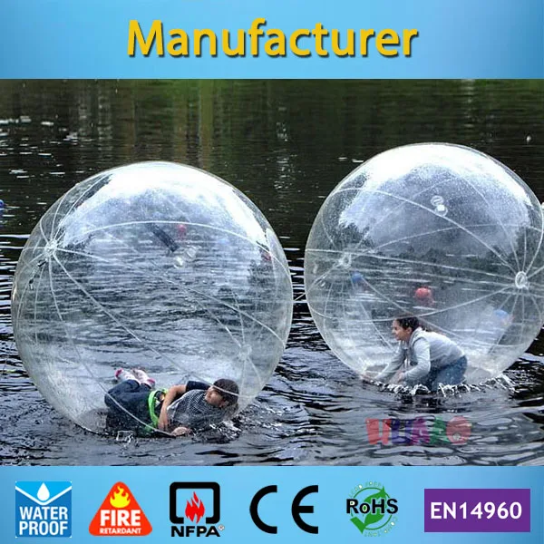 Free shipping German brand zipper 2m Inflatable Water Ball Water Walking Ball