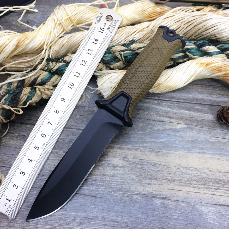 New G1500 Tactical Fixed Blade Knife,12C 27 Blade Camping Knife,Gift