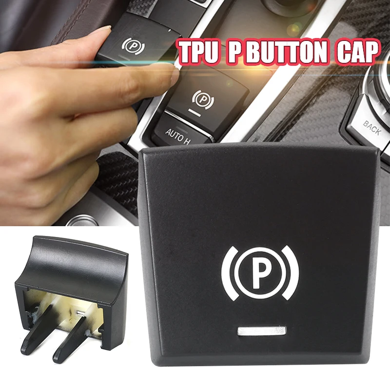 Car Parking Brake P Button Switch Cover Handbrake Buttons Cap For BMW 5