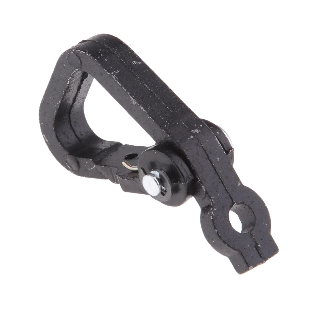 Black Aluminum Alloy Motorcycle Spring Clip Snap Hook Luggage Helmet Bottle Fit For Most Motorcycle/Scooter/Dirt Bike/ATV