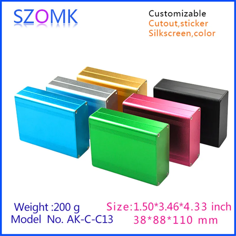 10 шт. алюминиевый корпус szomk 38*88*110 мм|enclosure laptop|box enclosurebox usb |