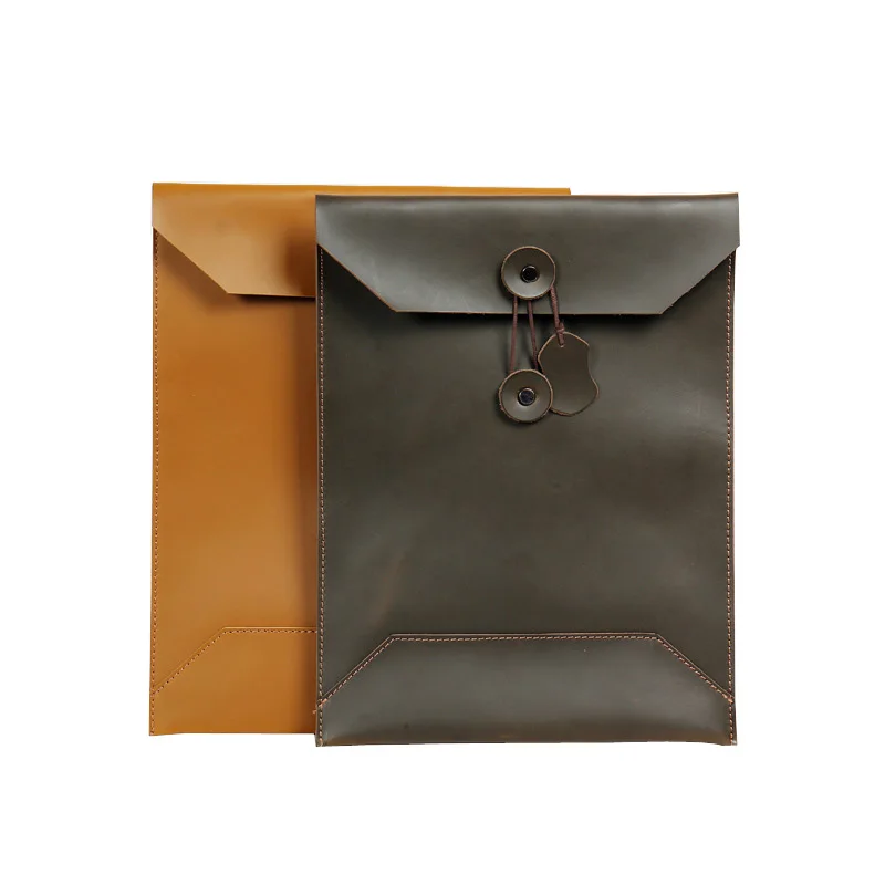 

Folder For Papers Cow Nature Leather Folder For Documents Document Case Leather A4 Paper Envelope File Bag Office Supplies