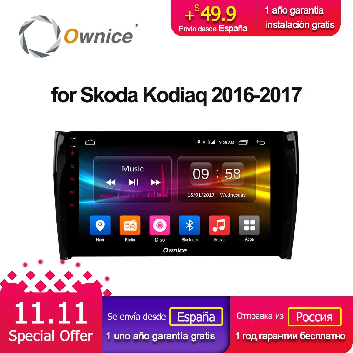 

Ownice K1 K2 2GB RAM 4G SIM LTE Android 8.1 for Skoda KODIAQ 2016 2017 CAR DVD Player GPS Map DVR camera TPMS OBD2 Radio
