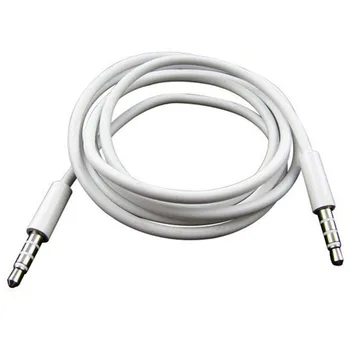 

Data Cable 4 Pole 1m 3.5mm Male Record Car Aux Audio Cord Headphone Connect Cable oct31