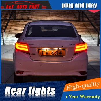 

Car Styling LED Tail Lamp Drl+turn Signal+brake Light 2014 - 2015 with 2pcs for Toyota Vios Taillight Assembly