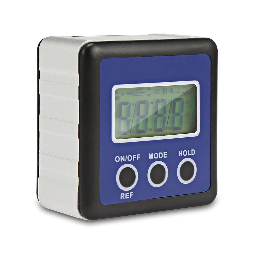 

Precision Digital Protractor Inclinometer Level Box Water Proof Angle Finder Digital Measure Bevel Box Goniometer