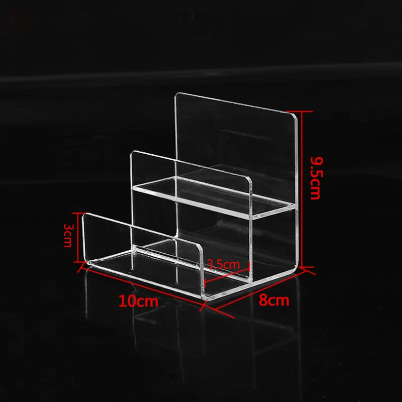 Прозрачный пластиковый ариловый держатель для солнцезащитных очков, держатель для бумажника, стеллаж для хранения сотового телефона, подставка, органайзер для ванной комнаты, несколько слоев