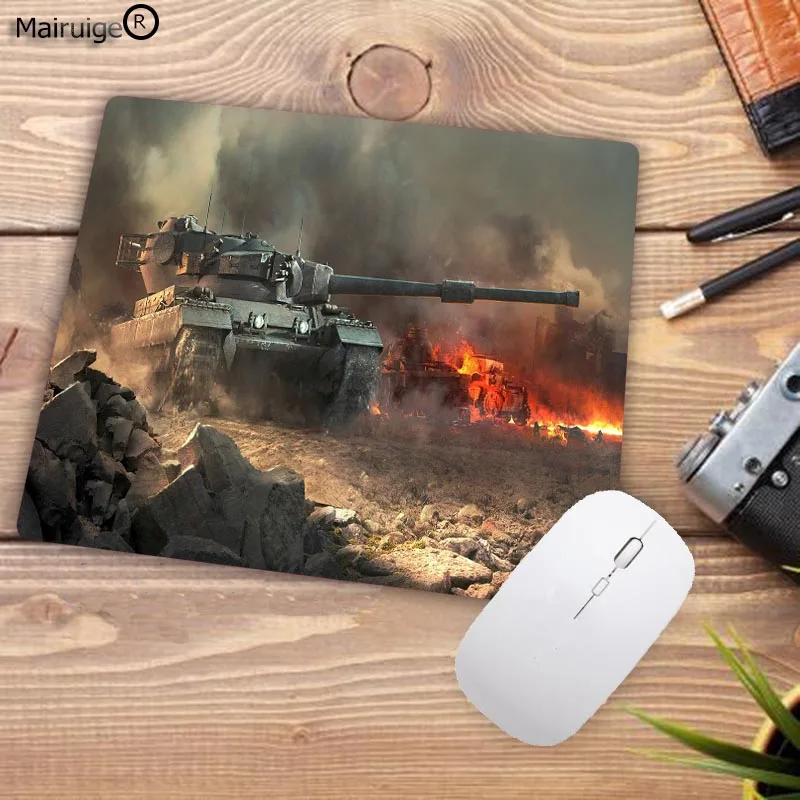 Mairuige Promotion Russia 220*180*2MM High Speed New World of Tanks Game Vintage Stylish Mouse Pad Gaming Rectangle Mousepad - Цвет: 22X18CM