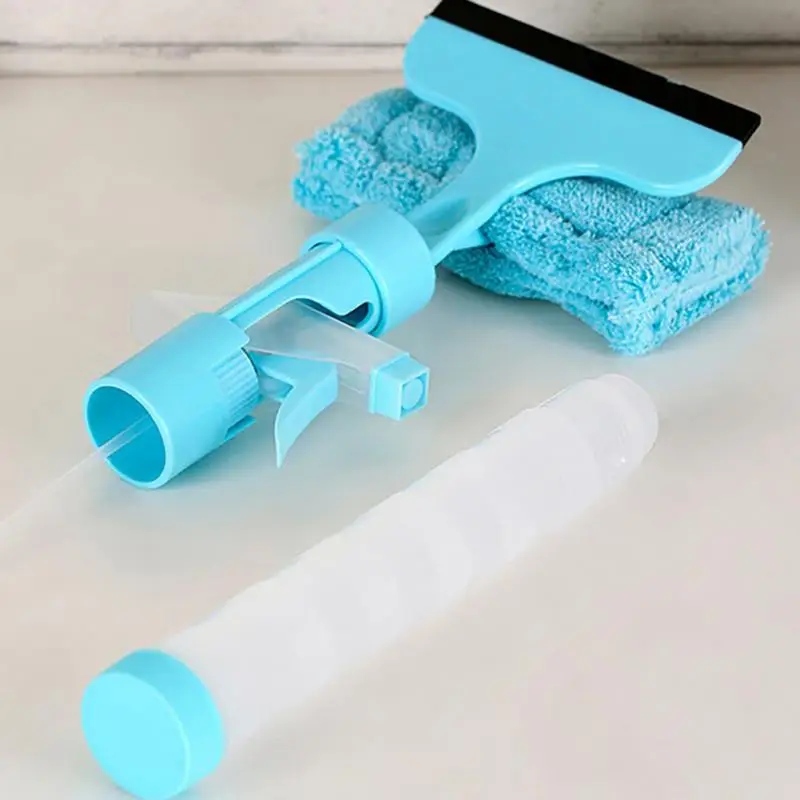 Многофункциональный домашний инструмент распылитель воды Щетка Очиститель щетка для чистки стекла стеклоочиститель очиститель с тканевой накладкой 3 цвета