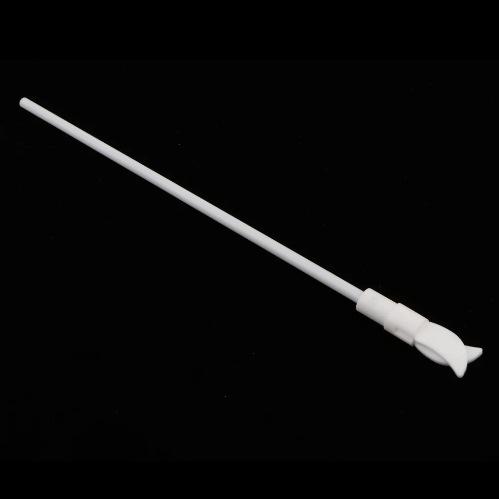 PTFE Coated Stainless Steel Electric Overhead Stirrer Mixer Shaft (7 mm Dia.) Stirring Rod Lab Utensils L 300 mm Leaf Dia 68 mm