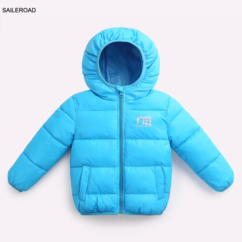 SAILEROAD/зимняя детская куртка с хлопковой подкладкой для детей от 2 до 7 лет, пальто осеннее пуховое пальто для мальчиков и девочек 6 однотонных