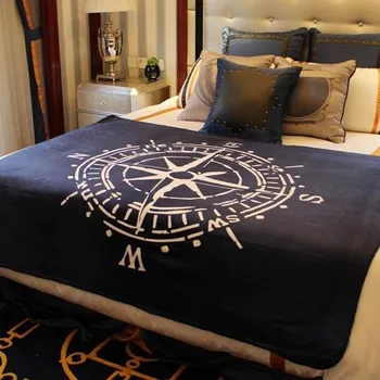 

compass blanket throw 50x60" 130x160cm super soft box and needle sofa blankets for car tv travelling
