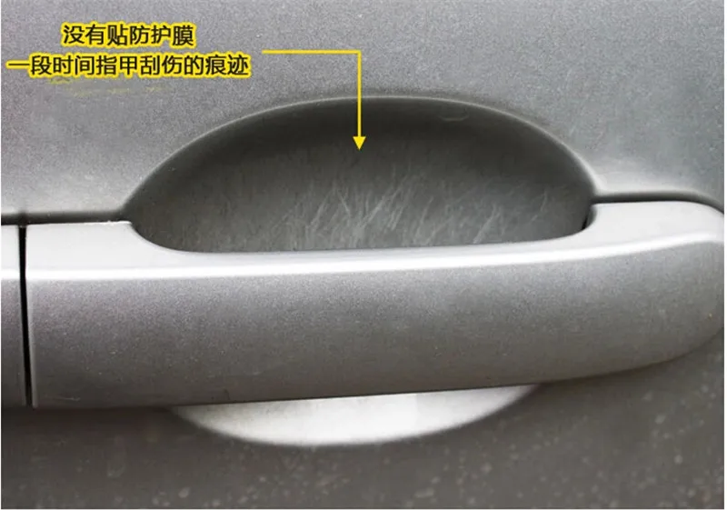 New Door Bowl Cup Cover stickers protection film Transparent For Volkswagen Vw Golf 7 2014 car styling 4pcs per set Accessories