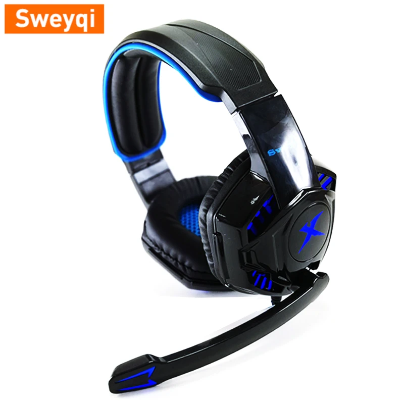 ПК наушники с микрофоном Sweyqi наушники/гарнитура/наушники/для PS4 ноутбука