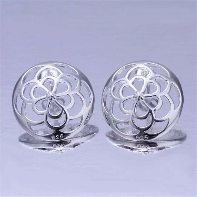 

Wholesale free shipping fashion 925 jewelry Earring For Women, Charm Christmas Gifts Silver Plated Earrings KN-E285