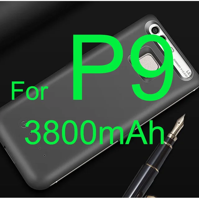Новинка, высокое качество, 3800 мА/ч-4000 мА/ч, Внешнее зарядное устройство, чехол для HUAWEI P9/P9Plus, задняя крышка для телефона - Цвет: For P9 Gray