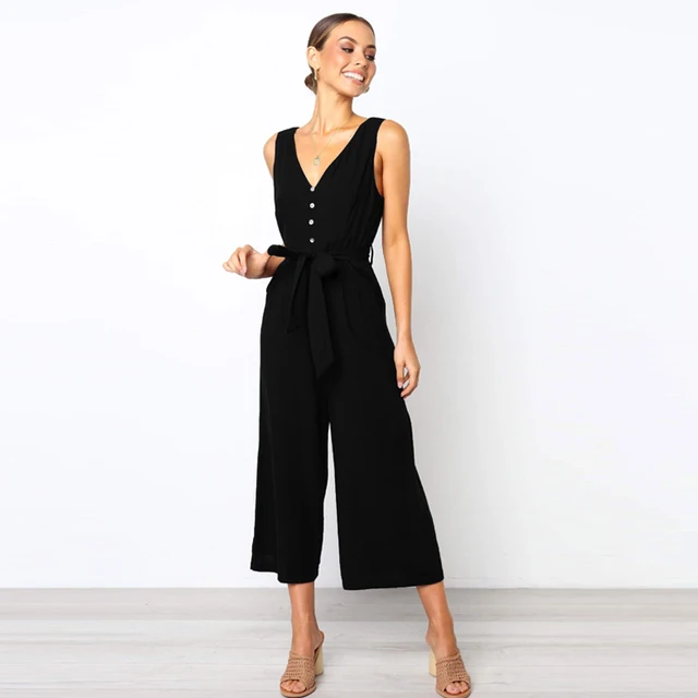 girls black jumpsuit