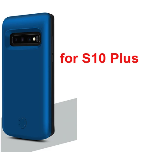 Чехол для зарядного устройства 6000 мАч для samsung Galaxy S10/S10 Plus, чехол для аккумулятора S10E 5000 мАч, внешний аккумулятор, чехол-крышка - Цвет: S10 plus 6000mAh