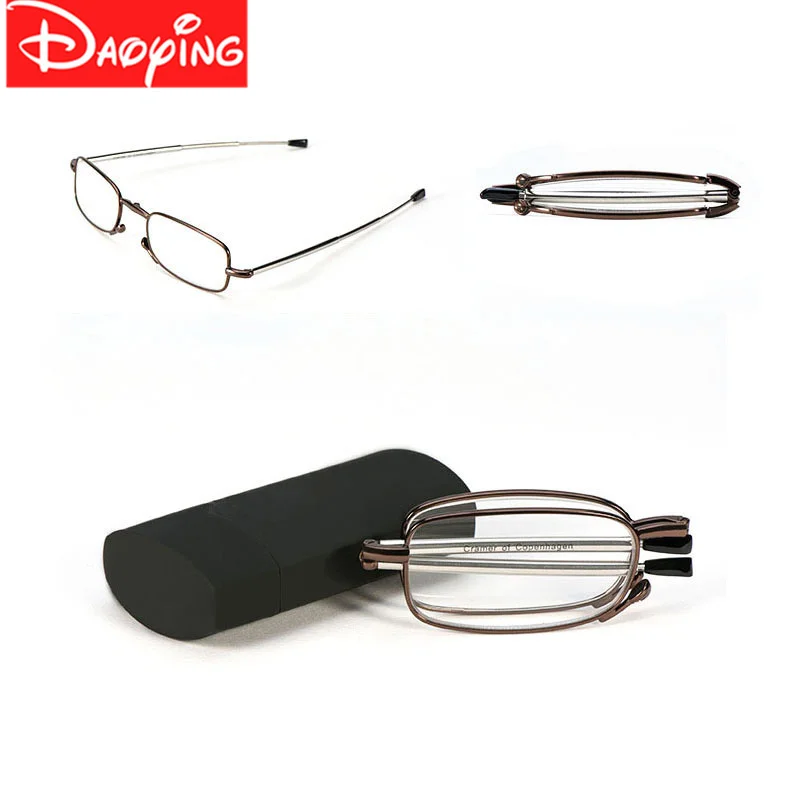 

DAOYING High Grade Brand Men Folding Reading Glasses Foldable Pocket Presbyopia Reader Hyperopia Eyewear+1.00,+1.50,+3.50