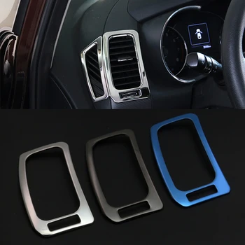 

QCBXYYXH For Kia K3 2012-2017 Car Styling Stainless Steel 5PCS Outlet Sequins Dedicated Interior Chrome Trim Cover Auto Sequins