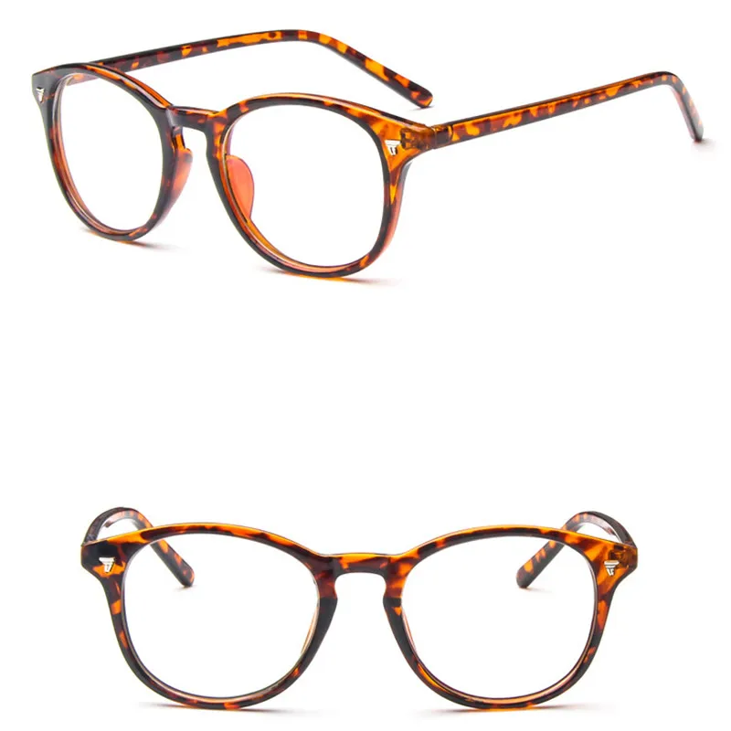 LeonLion пластиковые солнцезащитные очки для женщин маленькая оправа прозрачные линзы очки Классические винтажные уличные Oculos De Sol Gafas UV400 - Цвет линз: Leopard