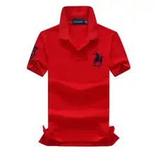 Eu SIZE On sale 2019 summer 100% mesh import pique cotton big horse men 3 embroidery logo polo shirts fashion brand polo shirts