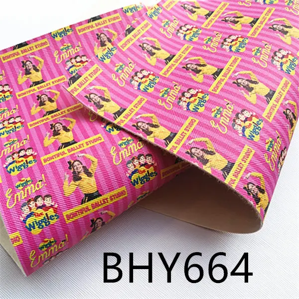 1 шт./7,6*12 дюймов мультфильм лук девушка кожа viny ткань BHY662 - Цвет: BHY664