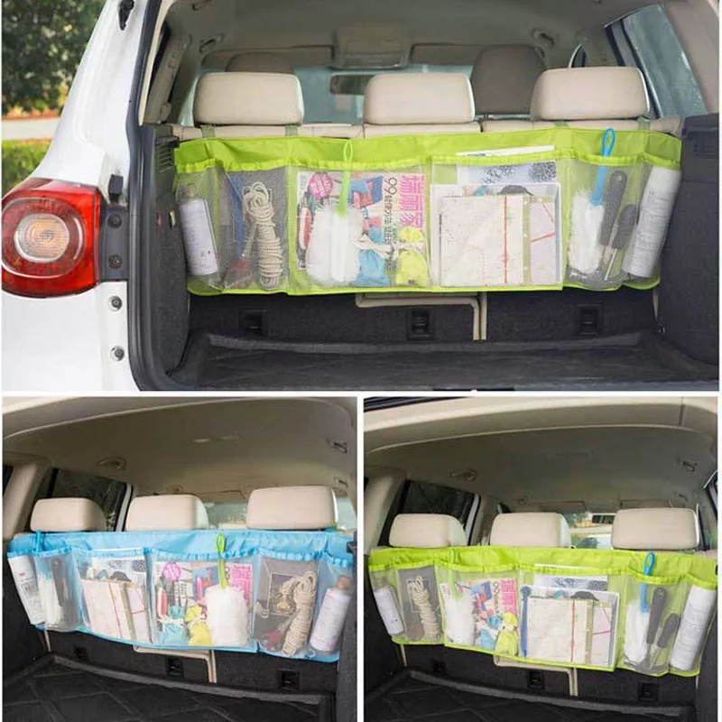 

Car Back Seat Organizer Storage Bag Kick Mat Protector Tissue Box Travel holder Pouch Hanger Accessories M8617