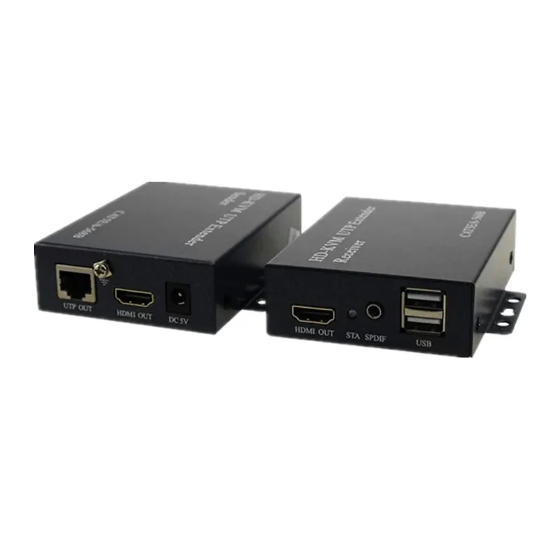 ZY HT208KM 200 м без потери задержки USB HDMI от CAT5e CAT6 KVM расширитель Поддержка Loop Out & стерео