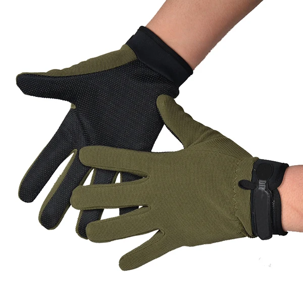 Мужские тактические перчатки армейские военные перчатки для спорта на открытом воздухе Полный палец противоскользящие варежки мужские женские перчатки для езды на велосипеде - Цвет: Армейский зеленый