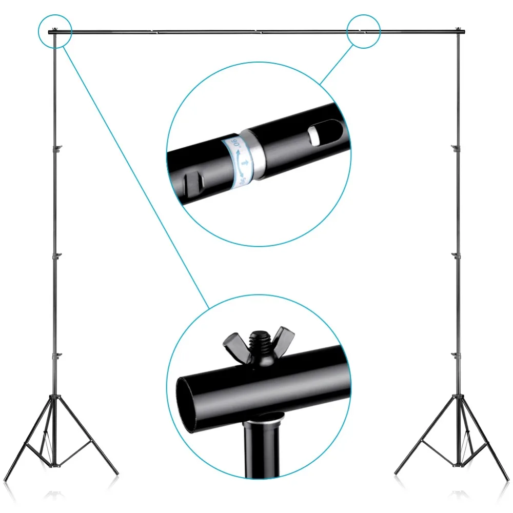 Neewer Фото Видео Студия Регулируемый Фон Стенд Поддержка системы и сумка для переноски для фотографии