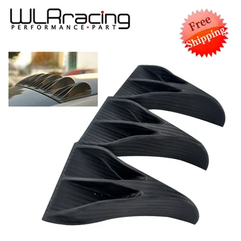 

Free Shipping - 10pcs Car SUV Universal carbon fiber Vortex Generators Roof Shark Fins Spoiler Wing Kit WLR-SFB03