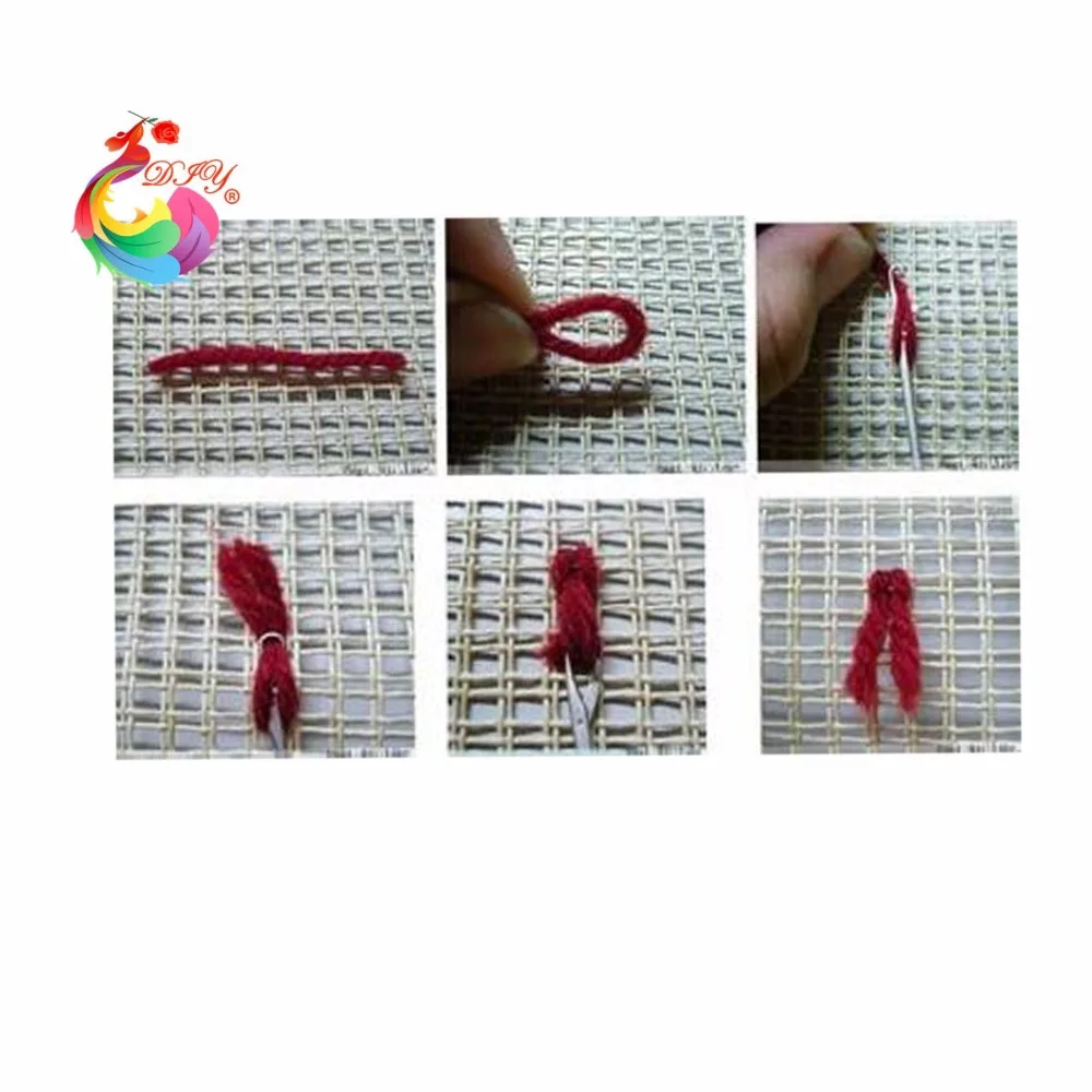 Latch hook rug kits tool kit in a suitcase needlework thread carpets and rugs stair carpet mats New Year decoration