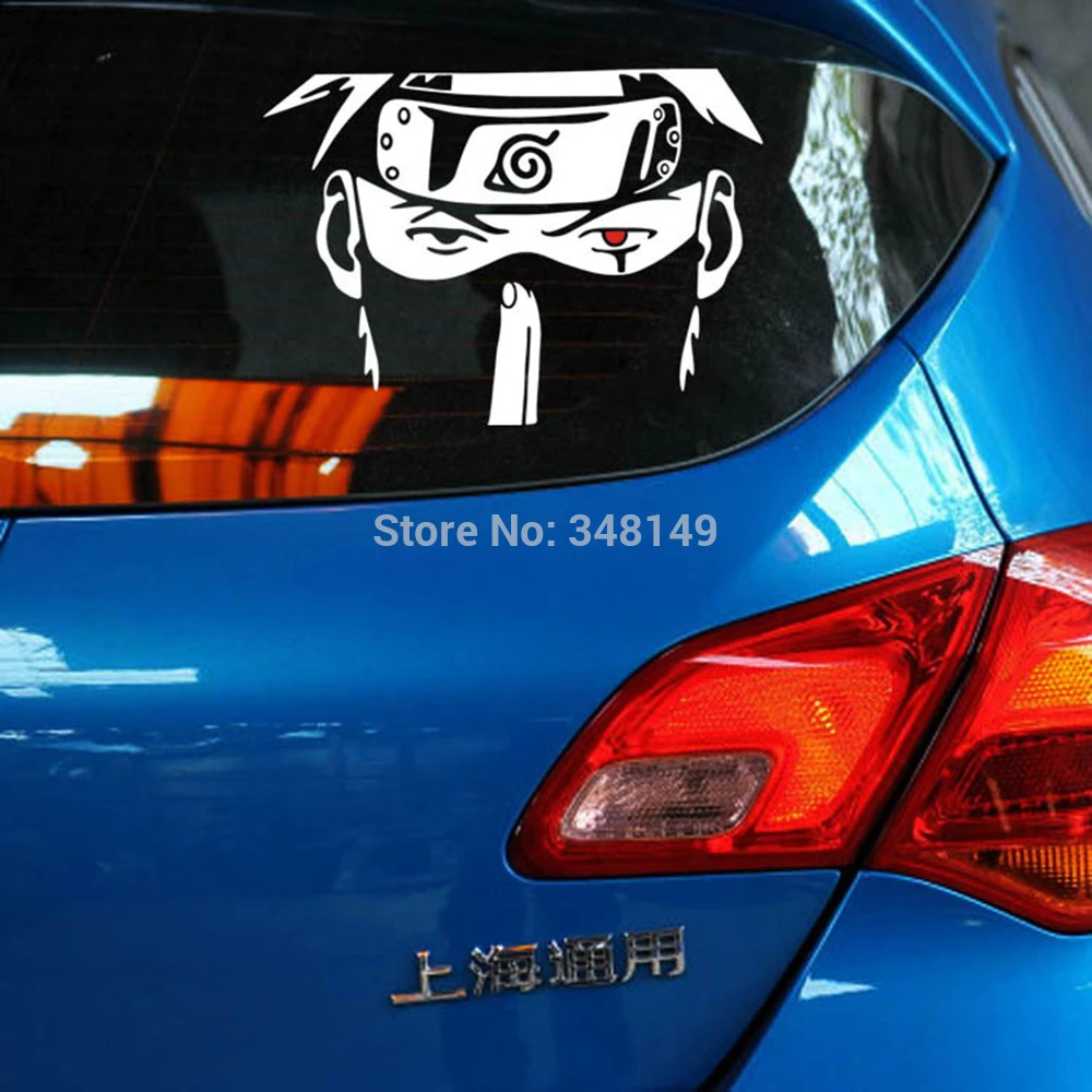 Mobil Styling Kakashi Naruto Kartun Mobil Jendela Stiker Decals