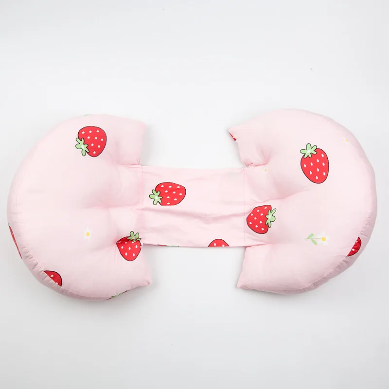 Подушка для беременных женщин поясная боковая подушка для сна многофункциональная u-образная подушка для сна подушка для подвешивания живота - Цвет: pink