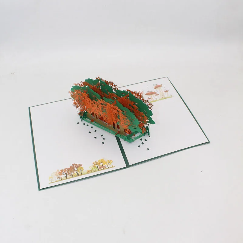  3D Handmade 2019 Merry Christmas Forest Lucky Deer Paper Invitation Greeting Cards PostCard Happy N - 32950871027